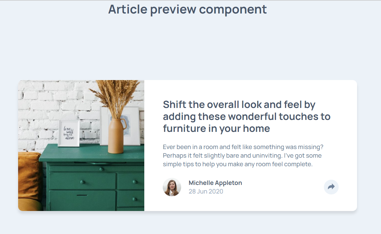 Article-preview-component solution